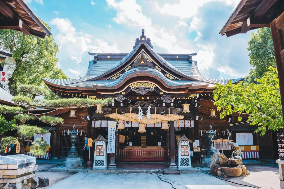 Santuario Kushida (Kushida-jinja) en el barrio de Hakata, Fukuoka